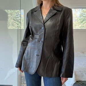 Danier Leather Black Leather Jacket large